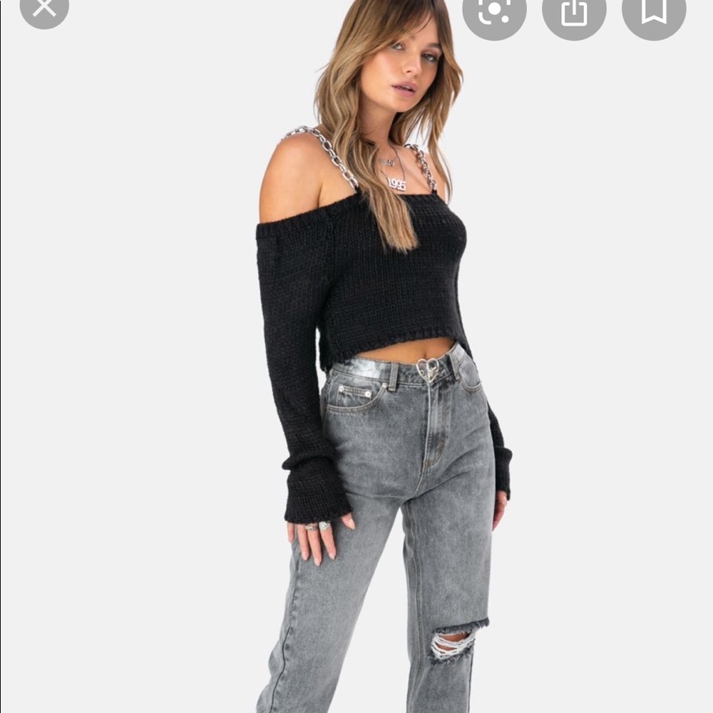 Chain strap sweater - Picture 3 of 6